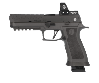 Sig Sauer 320X59MAXM P320 Max 9mm Luger Caliber with 5&quot; Barrel, 21+1 Capacity, Gray Finish Stainless Steel Picatinny Rail Frame, Serrated/Optic Cut Black Nitron Stainless Steel Slide &amp; Gray TXG Polyme