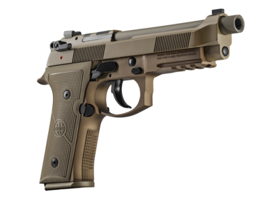 Beretta USA JS92M9A4G M9A4 9mm Luger 5.10&quot; Threaded Barrel 10+1, Flat Dark Earth Cerakote Polymer Frame, Serrated Steel Optic Cut Slide, Polymer Grip &amp; Decocker Safety