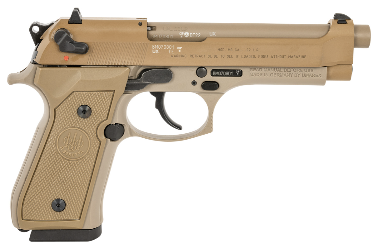 Beretta  J90A1M9F49 M9 22LR 4.9 15R FDE