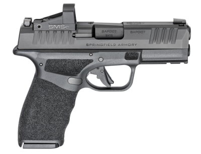 Springfield Armory HCP9379BOSPSMSC Hellcat Pro OSP 9mm Luger 3.70&quot; 15+1, Black, Picatinny Rail Frame, Serrated Optic Cut Slide, Shield Red Dot