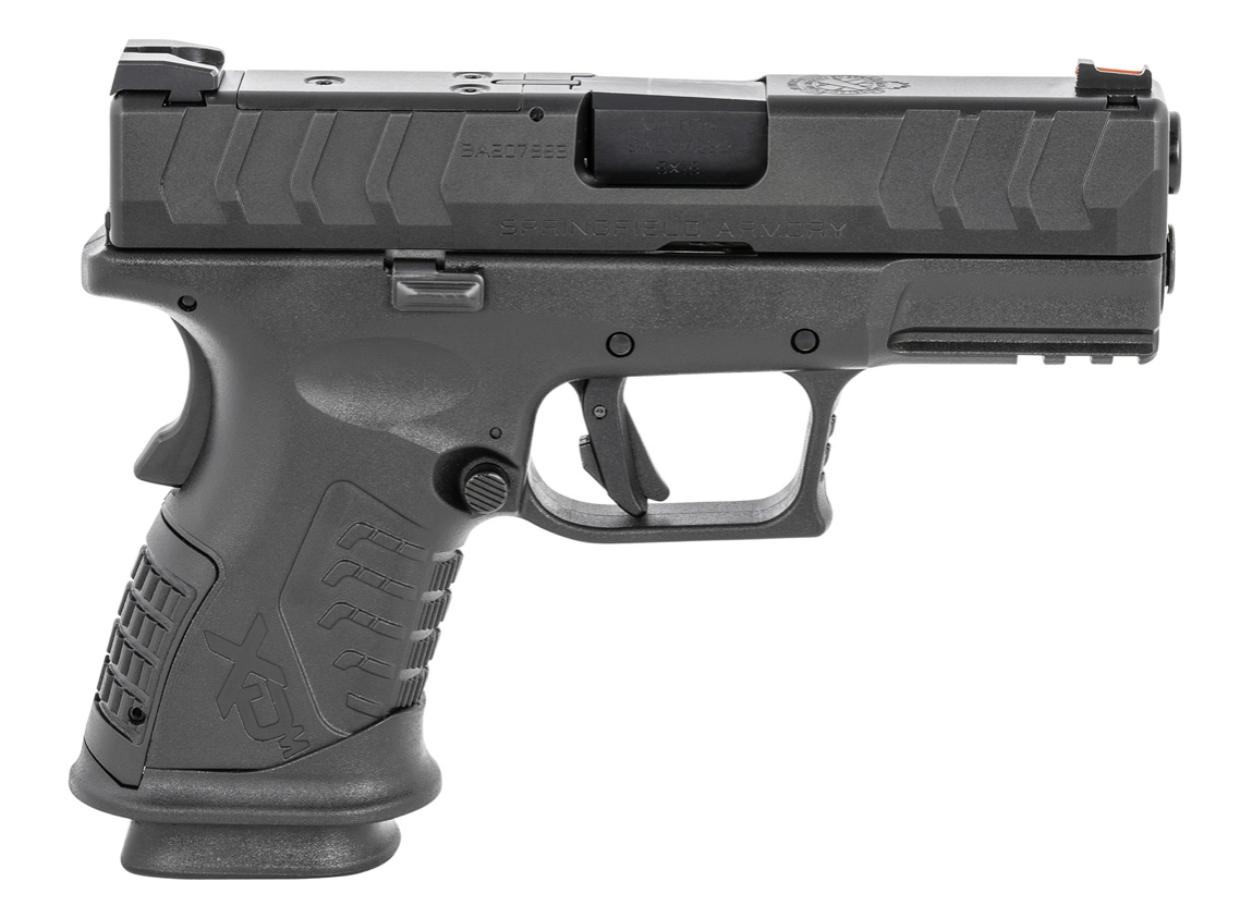 Springfield Armory XDME9389CBHCOSPGU22 XD-M Elite Compact OSP Gear UP Package 9mm Luger 14+1 3.80&quot; Melonite Barrel, Black Polymer Frame, Optic Ready Slide, Interchangeable Backstrap, Includes 5 Mags