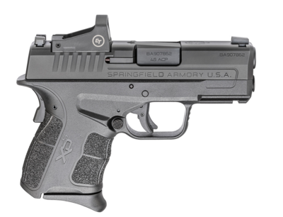 Springfield Armory XDSG93345BCT XD-S Mod.2 OSP 45 ACP 6+1/5+1 3.30&quot; Barrel, Black Polymer Frame w/Picatinny Acc. Rail, Optic Ready Black Melonite Steel Slide, Enhanced Mod.2 Textured Grip, Includes Cr