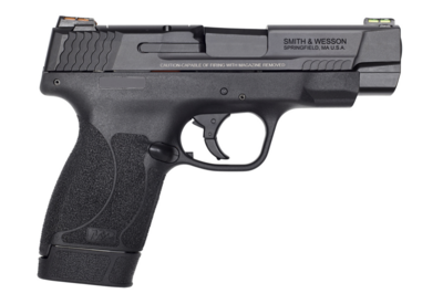 Smith &amp; Wesson 11864 M&amp;P Performance Center Shield M2.0 45 ACP 4&quot; Barrel 6+1 Or 7+1, Black Polymer Frame, Armornite Stainless Steel Slide, HiViz Fiber Optic Green Front/Fiber Optic Red Rear Sights, In