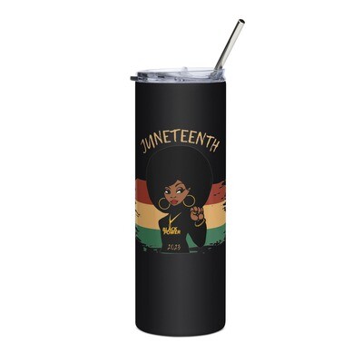 Juneteenth Black Power 2023 Stainless Steel Tumbler