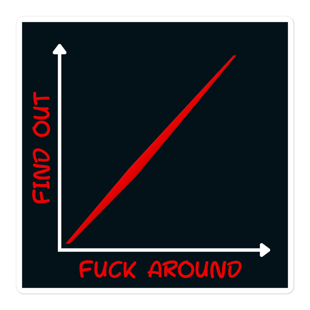 Fuck Around And Find Out Bubble-free stickers