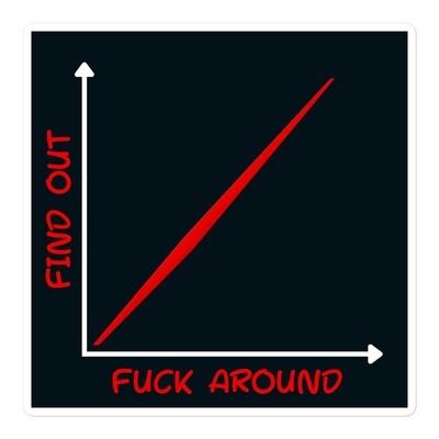 Fuck Around And Find Out Bubble-free stickers