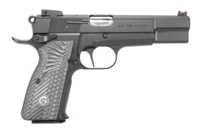 EAA 390465 MCP35 Match 9mm Luger Caliber with 4.87&quot; Barrel, 15+1 Capacity, Matte Black Steel Frame, Serrated Blued Steel Slide, &amp; Black &amp; Gray Checkered Grip