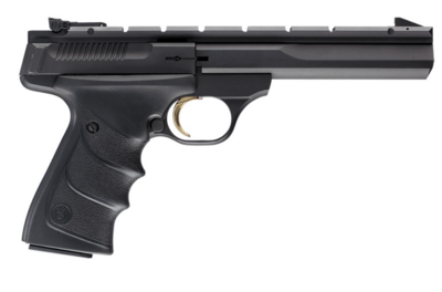 Browning 051421490 Buck Mark Contour *CA Compliant 22 LR 10+1 5.50&quot; Contoured Barrel Matte Black Optic Ready/Serrated Steel Slide, Matte Blued Aluminum Frame Black Overmolded Grips