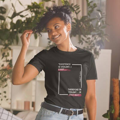Existence Is Violent Huey P Newton Short-Sleeve T-Shirt