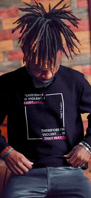 Existence Is Violent Huey P Newton Premium Sweatshirt