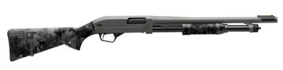 Winchester Repeating Arms 512450395 SXP Hybrid Defender 12 Gauge 3&quot; Chamber 5+1 (2.75&quot;) 18&quot;, Gray Barrel/Rec, TrueTimber Midnight Synthetic Furniture, Fiber Optic Front