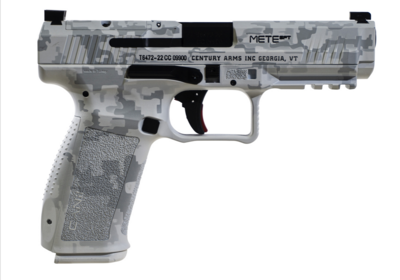Canik HG5636AWDN Mete SFT 9mm Luger 18+1/20+1 4.46&quot; Black Match Grade Barrel, Arctic Digital Camo Optic Ready/Serrated Steel Slide, Polymer Frame w/Picatinny Rail &amp; Polymer Grips Right Hand