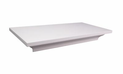 Lockdown 1117247 In-Plain-Sight Shelf White Wood Holds 2 Handguns