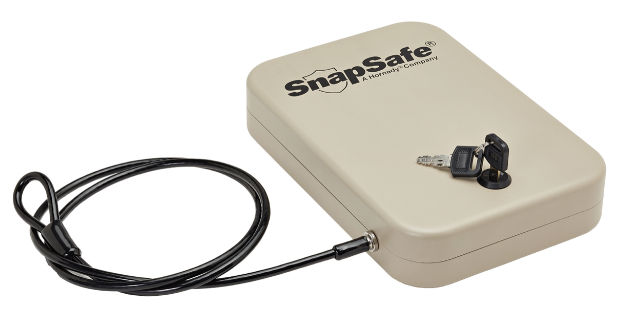 SnapSafe 752002325 SnapSafe Lock Box Large Key Entry Flat Dark Earth Steel
