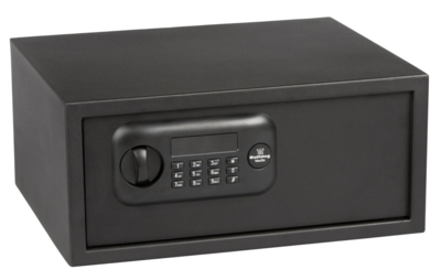 Bulldog BD1035 Digital Laptop Vault Standard Keypad/Key Entry Black Powder Coat Steel 17&quot; x 14.50&quot; x 7.70&quot;