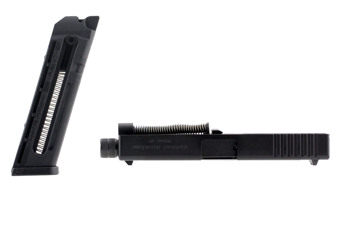 Tactical Solutions TSGCON19TE TSG-22 Conversion Kit 4.80&quot; Black Steel for Glock 19, 23, 32, 38
