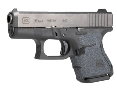 Hogue Wrapter Adhesive Grip made of Heavy Grit with Black Finish for Glock 26, 27, 33 Gen 4