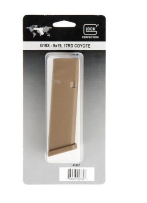 Glock OEM G17/19 17rd 9mm Luger, Coyote Tan Polymer