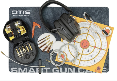 Otis Shooting Bundle Includes Otis Tactical Cleaning Kit .17 Cal-12 Gauge/Eye Protection/Ear Protection/Cleaning Matt