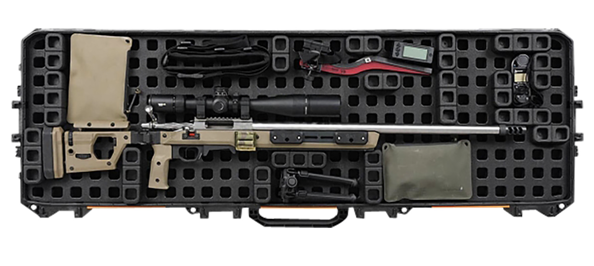 Magpul MAG1302-BLK DAKA Grid Organizer Black Polypropylene for Pelican 800 Vault Double Rifle Case