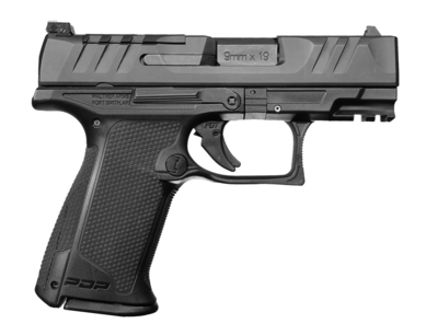 Walther Arms 2871823 PDP F-Series 9mm Luger Caliber with 3.50&quot; Barrel, 10+1 Capacity, Black Finish Picatinny Rail Frame, Serrated/Optic Cut Black Steel Slide &amp; Performance Duty Textured Interchangeabl