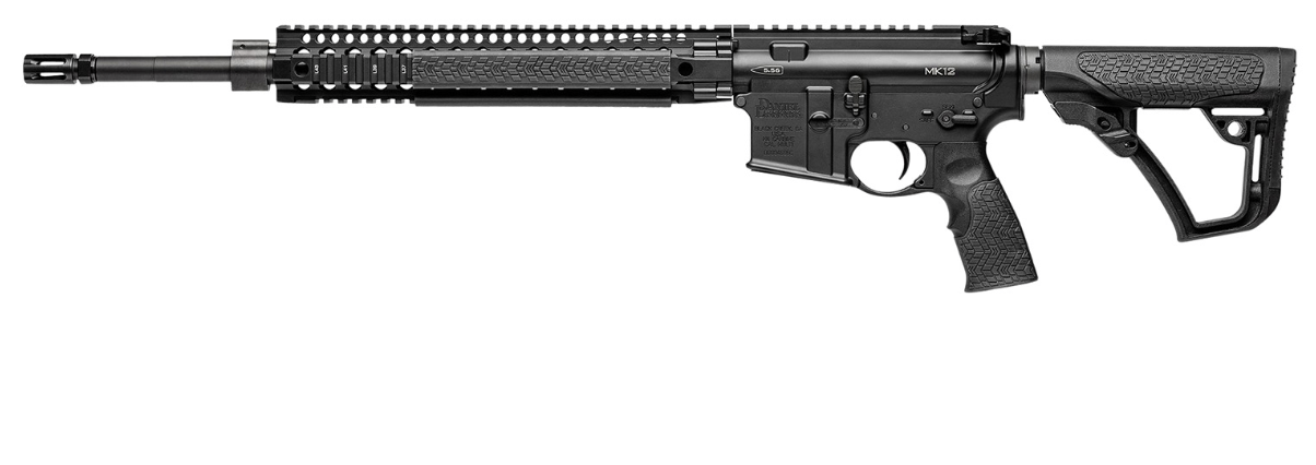 Daniel Defense 0214213175055 DDM4 MK12 SPR *CA Compliant 5.56x45mm NATO 18&quot; 10+1 Black Hard Coat Anodized Rec 6 Position w/SoftTouch Overmolding Stock Black Polymer Grip
