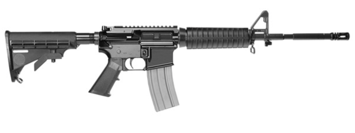 Del-Ton Inc RFTM160 Echo 316 5.56x45mm NATO 16&quot; 10+1 or 30+1 Black Hard Coat Anodized 5 Position M4 Stock Black Polymer Grip