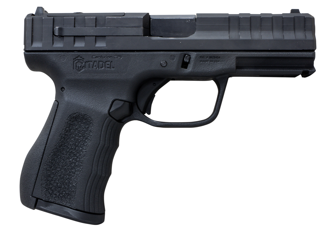 Citadel CITCP9BLK Centurion 9mm Luger 14+1 4&quot; Black Aluminum/Optic Ready/Serrated Slide, Black Textured Polymer Frame, Black Polymer Grips