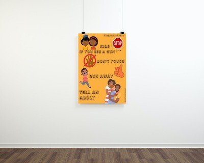 Children Firearm Safety 18 X 24&quot; Poster