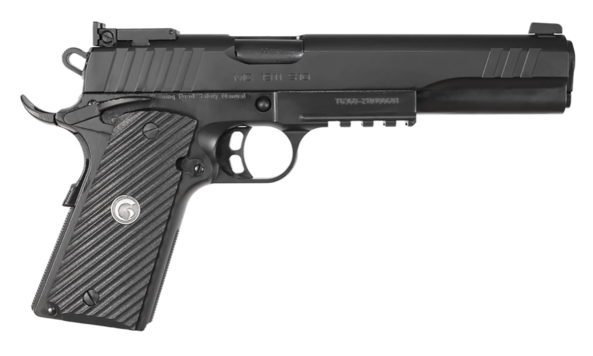 Girsan 390600 MC1911 S Hunter 10mm Auto Caliber with 6&quot; Barrel, 8+1 Capacity, Matte Black Finish Picatinny Rail/ Extended Beavertail Frame, Serrated Blued Steel Slide &amp; Checkered Polymer Grip