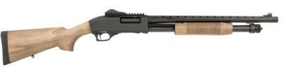 Tokarev USA 21000408 TX3 12 Gauge 18.50&quot; 3&quot; 5+1, Black Metal Finish, Turkish Walnut Stock, Fiber Optic &amp; Ghost Ring Sight (Accepts Mossberg 590 Furniture)