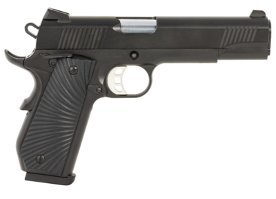 SDS Imports 10100502 1911 Duty 45 ACP 8+1 5&quot; Hard Chrome Plated Barrel, Black Cerakote Serrated Steel Slide, Black Cerakote Steel Frame w/Beavertail, Black Sunburst G10 Grips