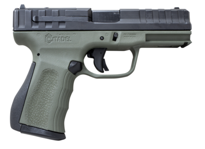 Citadel CITCP9ODG Centurion 9mm Luger 14+1 4&quot; Black Barrel, Aluminum/Optic Ready/Serrated Slide, OD Green Textured Polymer Frame &amp; Grips
