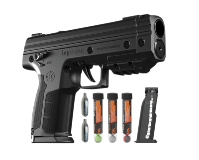 Byrna Technologies LK68300-1-BLK-PEPPER Byrna Le Pepper Kit CO2 .68 7rd Black Rubber Grips