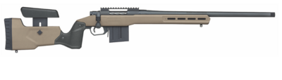 Mossberg 28147 Patriot LR 6.5 Creedmoor 10+1 22&quot;, Matte Blued Medium Bull Barrel/Rec, Flat Dark Earth MDT Oryx Tactical
