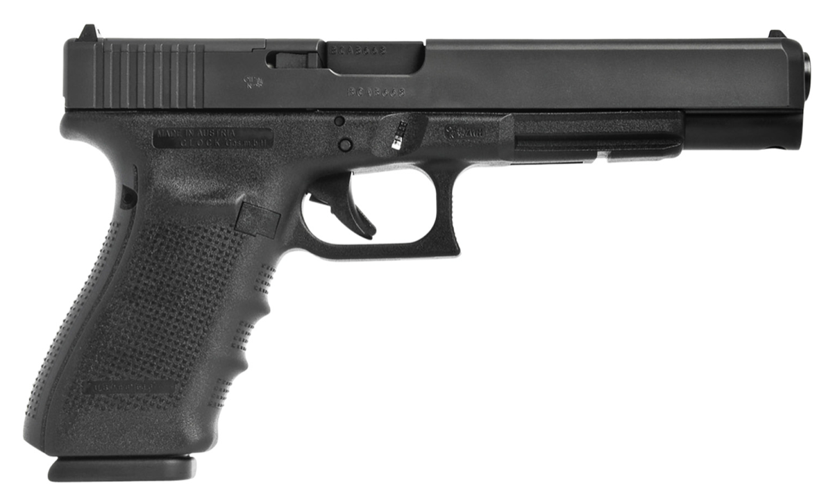 Glock UG4030101MOS G40 Gen4 MOS 10mm Auto 6.02&quot; Barrel 10+1, Black Frame &amp; MOS Long Steel Slide, Finger Grooved Rough Texture Grip, Modular Backstrap, Reversible Mag. Catch, Safe Action Trigger, Optic