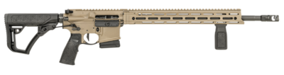 Daniel Defense 0212811090055 DDM4 V7 Pro *CA Compliant 5.56x45mm NATO 18&quot; 10+1, FDE Rec, Black OEM Overmolded Stock &amp; Grip, Geissele Trigger