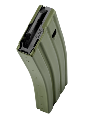 C Products Defense CPD Duramag Speed 30rd Fits AR-15 .223 Cal/5.56/300Blk OD Green Aluminum