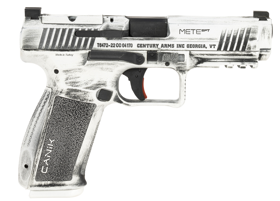 Canik Mete SFT 9mm Luger 18+1(2) 4.46&quot; Barrel, Serrated Optic Cut Slide, Polymer Frame w/Picatinny Accessory Rail &amp; Beavertail, Speed loader and IWB/OWB Holster.