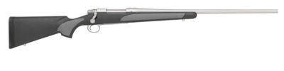 REM Arms Firearms R27267 700 SPS 270 Win Caliber with 4+1 Capacity, 24&quot; Barrel, Matte Stainless Metal Finish &amp; Matte Black with Gray Panels Synthetic Stock Right Hand (Full Size)