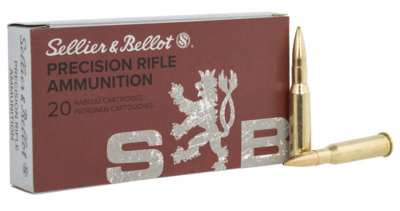 Sellier &amp; Bellot Rifle 7.62x54mmR 174 gr 2585 fps Hollow Point Boat-Tail (HPBT) 20 Bx