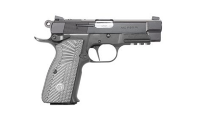 EAA Girsan MC P35PI OPS 9mm Luger 15+1 3.88&quot; Matte Black Optic Ready/Serrated Steel Slide, Matte Black Steel Frame w/Accessory Rail &amp; Beavertail Black Textured G10 Grips Ambidextrous
