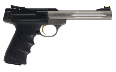 Browning 051461490 Buck Mark Lite *CA Compliant 22 LR 10+1 5.50&quot; Matte Gray Fluted Barrel, Serrated Steel Slide, Matte Gray Aluminum Frame &amp; Black Ultragrip RX Grips