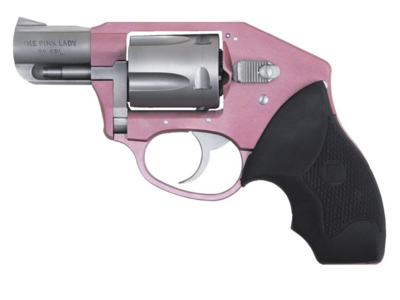 Charter Arms 53851 Undercover Lite Chic Lady 38 Special 5rd Shot 2&quot; Stainless Pink Aluminum Frame Black Finger Grooved Rubber Grip
