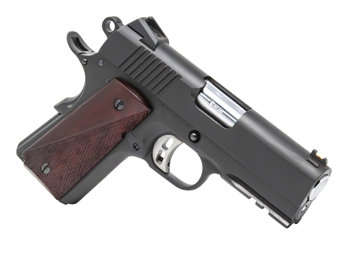 Fusion Firearms 1911THORN9 Freedom Thorn Officer 9mm Luger 8+1 3.50&quot; Chrome Target Crown Steel Barrel, Matte Black Oxide Serrated Slide &amp; Frame w/Picatinny Rail &amp; Beavertail