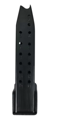 Canik MC9 15rd 9mm Magazine Fits Canik MC9 w/ Grip Extension Black Steel