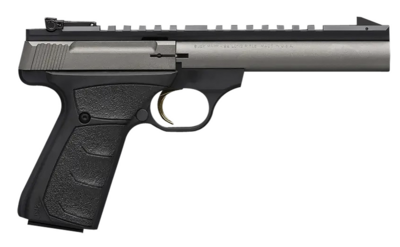 Browning Buck Mark Field/Target 22 LR 10+1 5.50&quot; Tungsten Gray Cerakote Steel Bull Barrel &amp; Serrated Steel w/Picatinny Rail Slide, Matte Black Alloy Receiver Black Polymer Grips