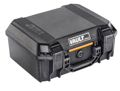 Pelican VCV200 Vault Case Medium Size made of Polymer with Black Finish, Heavy Duty Handles, Foam Padding &amp; 2 Push Button Latches 14&quot; L x 10&quot; W x 5.50&quot; D
