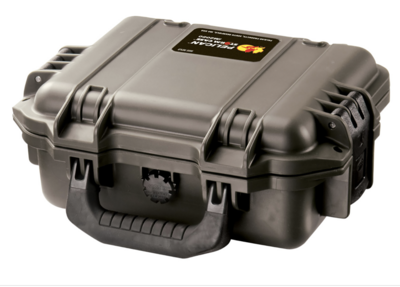 Pelican Storm Case made of Water Resistant HPX Resin with Black Finish, Foam Padding, Vortex Valve &amp; 2 Lockable Hasps 9.50&quot; L x 7.50&quot; W x 4.25&quot; D Interior Dimensions Holds 1 Handgun