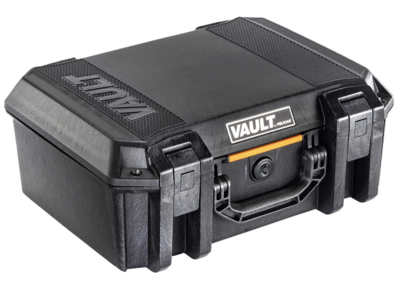 Pelican VCV300 Vault Case Large Size made of Polymer with Black Finish, Heavy Duty Handles, Foam Padding &amp; 2 Push Button Latches 16&quot; L x 11&quot; W x 6.50&quot; D Interior Dimensions
